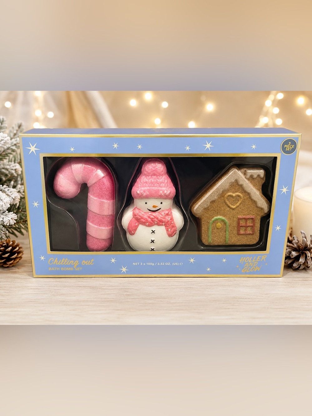 Holler & Glow Chilling Out Holiday Bath Bomb Set